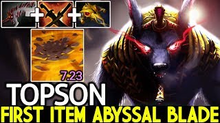 TOPSON [Ursa] This is Pro Build First Item Abyssal Blade Cancer Gameplay 7.23 Dota 2