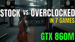 Stock vs Overclocked on GTX 860M comparison