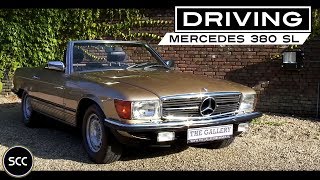 MERCEDES-BENZ W107 380 SL / 380SL 1982 - Test drive in top gear - Engine sound | SCC TV