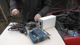 Простой инвертор тока из 12 В в 220 В  из старого бесперебойника на 300 Вт inverter 12-220volt