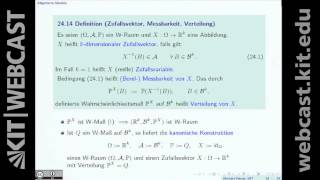 24: Borelmengen, Messbarkeit, Verteilungsfunktion, Dichte, stetige/diskrete Verteilungen, Cantor-VF