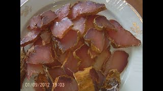 Бастурма из индюшиного филе. ГОТОВИМ ДОМА. Basturma from turkey fillet. COOK AT HOME.