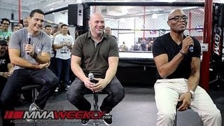 Chris Weidman, Anderson Silva, and Dana White Field Questions from Fans in L.A.