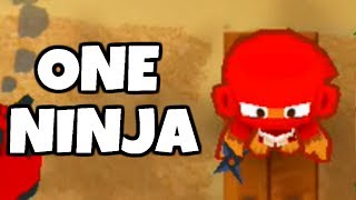 How Long Can You Survive With 1 Ninja Monkey? (Bloons TD 6)