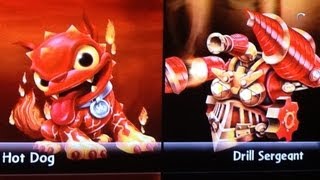 SKYLANDERS GIANTS  HOT DOG VS. DRILL SERGEANT for FunnyGuy327 and Chemamon327: