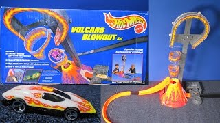 Hot Wheels Volcano Blowout Vintage Track Set Works With Other Starter Sets