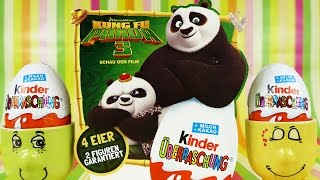Kung Fu Panda 3 Kinder Surprise Eggs Toys from 2016 Movie