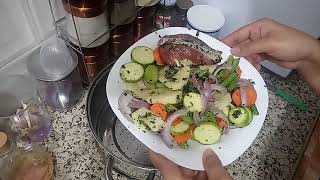 خضر مفورة مع اللحم بطريقة بسيطة ولذيذة ??????