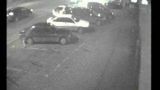 A policeman stabbed a wheel of the car owned by a known complainant