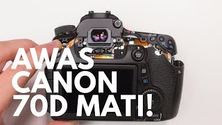 20 Kamera CANON EOS 70D MATI!! hati-hati