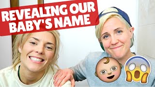 REVEALING OUR BABY'S NAME ft. Grace Helbig!