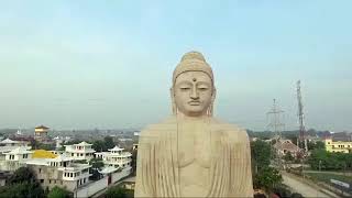 Bihar Tourism-The Giant Buddha Statue Drone Shot , Bodhgaya