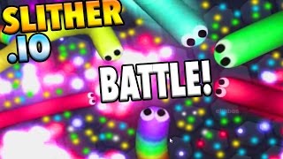 Slither.io: BIGGEST Battle Ever!?! 100K Biggest Slither.io Snake! Slither.io Gameplay (Slither.IO)