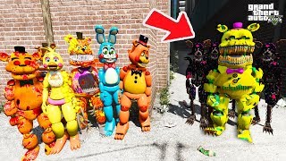 ГТА 5 ФНАФ АНИМАТРОНИКИ - КАК КОШМАРНЫЕ АНИМАТРОНИКИ И ФРЕДДИ СПАСАЛИ ГОЛДЕНФРЕДБЕРА ОТ ФАНТОМ ФОКСИ