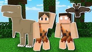 Minecraft: SOBREVIVENDO COM MEU AMIGO NA IDADE DAS PEDRAS!
