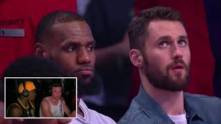 Bone Collector and Jordan Lawley at the 2018 NBA All-Star Game in the Broadcasting Booth!