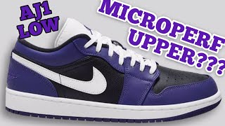 NIKE AIR JORDAN 1 LOW PURPLE & BLACK MICROPERF REVIEW・ナイキ エア ジョーダン 1 ロー パープル ブラック レビュー スニーカーsneakers