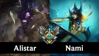 ALISTAR vs NAMI (SUPPORT) /// NA Master /// Patch 7.24 /// Preseason 8