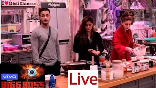 "सिद्धार्थ शुक्ला कुत्ता है" Bigg boss 13 live, Arti-vishal-rashmi fight for kitchen duties,bb live