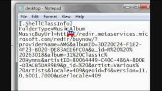 How to change Music Folder icon back to default (Windows Vista)