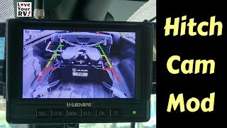 Fifth Wheel Hitch Camera Mod  (Haloview Wireless Camera System)