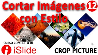 CROP PICTURE cortar imágenes con diseños de formas en PowerPoint - Curso iSlide 12/15
