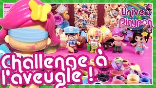 Challenge à l'aveugle MIX IS MAX ! ?? Le défi les yeux bandés avec la ROULETTE Pinypon !