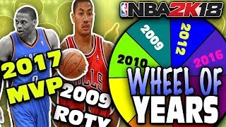 SPIN THE WHEEL OF YEARS! NBA 2K18 SQUAD BUILDER