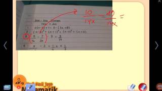 Persamaan Aljabar Matematika SMP SMA Pecahan X