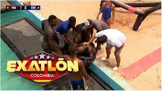 Rey Serna casi se ahora en la piscina | Exatlón Colombia