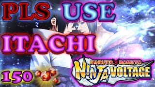 USE ITACHI (1 Million Times?) & GET 150 SHINOBITE! | Naruto x Boruto Ninja Voltage