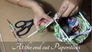 Magazine Paper Pot/Vase