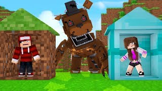 ANIMATRONIC VS. BASES SUPER PROTEGIDAS (FIVE NIGHTS AT FREDDY'S) - MINECRAFT