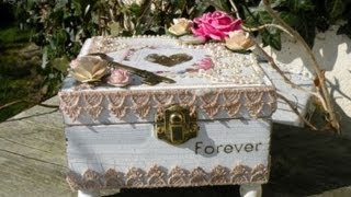 Altered Wooden Box and a Mini Scrapbook Album