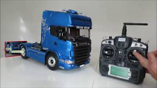 Tamiya Scania R730 + Turnigy 9X 9Ch. Servonaut SMX y M20+.