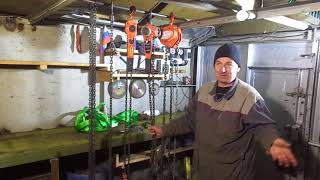Таль цепная ручная, выбор. Хитрости работы. Цепь для тали.