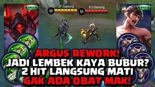 ARGUS VS CHOU !! ARGUS REWORK JADI LEMBEK?! (MOBILE LEGENDS)