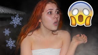 ПЕРВЫЙ РАЗ ГОЛАЯ В СНЕГУ ПОСЛЕ БАНИ| VLOG | 3 день