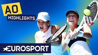 Simona Halep vs Anett Kontaveit Highlights | Australian Open 2020 Semi-Finals | Eurosport
