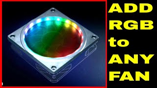 ADD RGB to any Fan!  Akasa Addressable RGB LED Frame Kit AK-LD08-RB