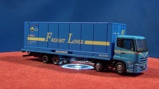 UDトラックス（旧・日産ディーゼル）クオン+UV54A型コンテナ ザ・トラックコレクション トミーテック