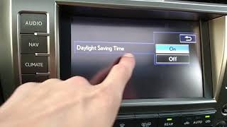 Lexus GX460 Clock Adjustment
