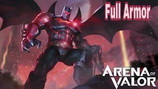 Keren Skin Batman Full Armor in Red Light - Arena Of Valor