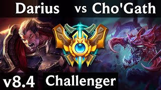 DARIUS vs CHO'GATH (TOP) // Korea Challenger // Patch 8.4