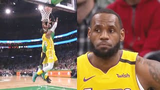 LeBron James Gets Murdered By Jaylen Brown's Crazy Dunk & Celtics Destroy Lakers! Lakers vs Celtics
