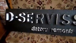 3D вывеска за копейки своими руками
