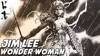 Jim Lee drawing Wonder Woman Lightning