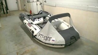 Лодка ПВХ КАСАТКА 385, дистанционное управление - видео 1