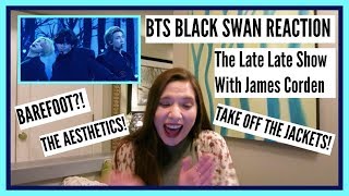 BTS (방탄소년단) - BLACK SWAN Live Performance @ The Late Late Show With James Corden REACTION