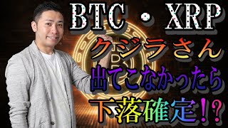 【仮想通貨】BTC・XRP　ビットコイン・リップル、ジワジワ下がる展開続く!!クジラが動かない限りは下落確定!?